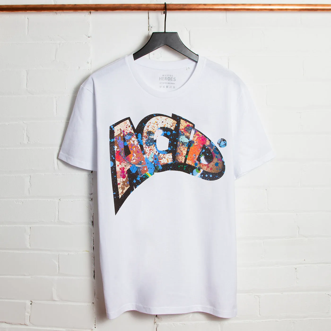 Remixed 1 Acid Jam Front Print - Tshirt - White