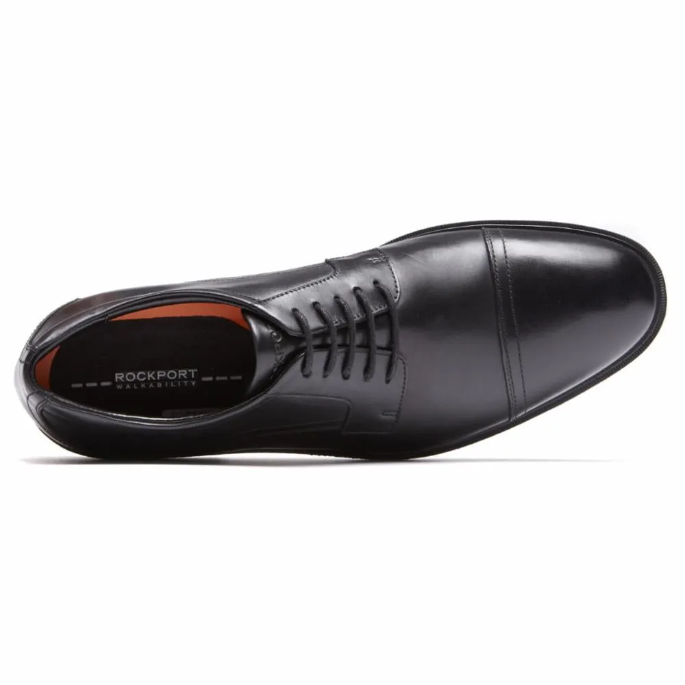 Rockport Men CITY SMART CAP TOE BLACK/LEATHER