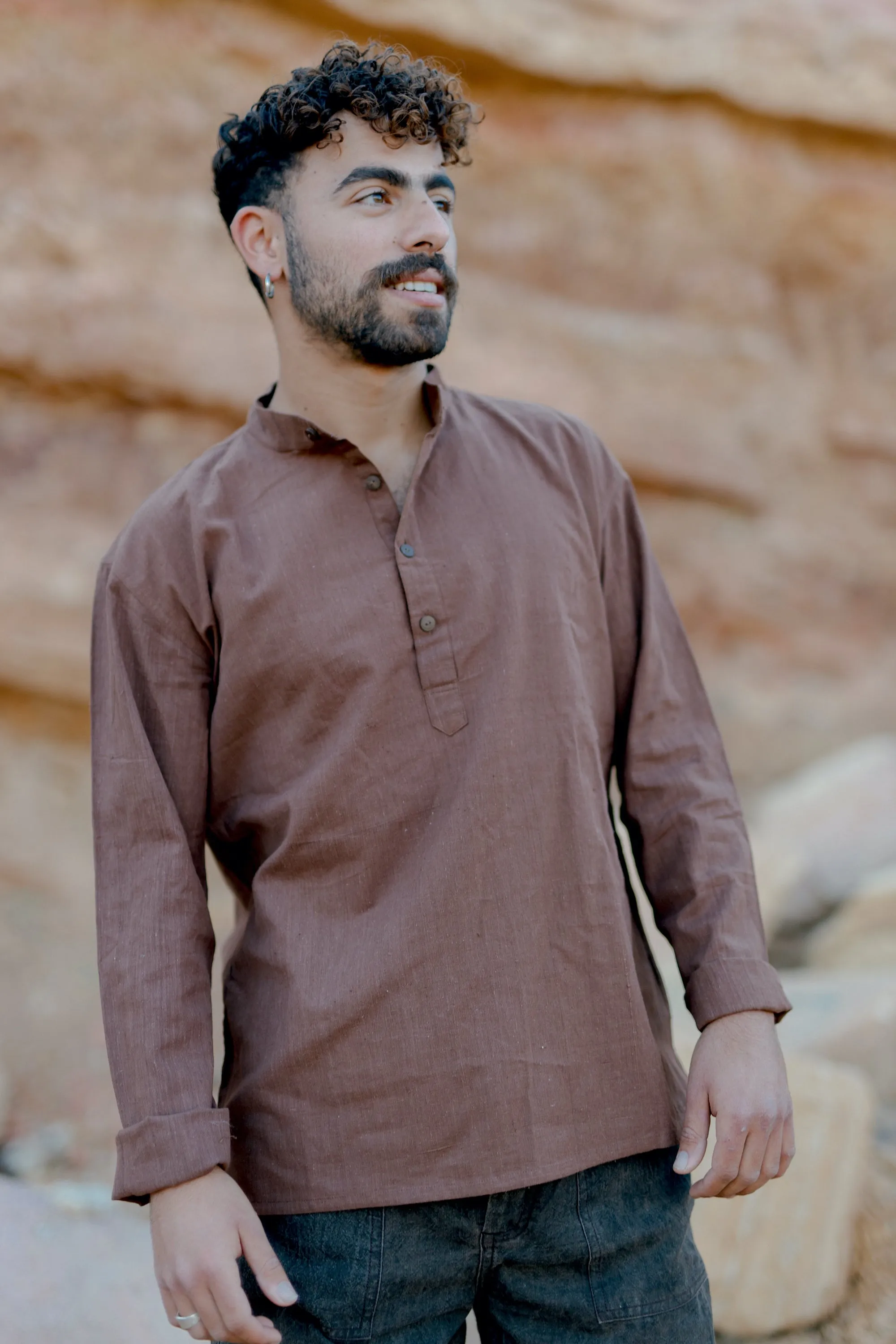 Short Kurta ⫸ Handwoven Khadi Cotton