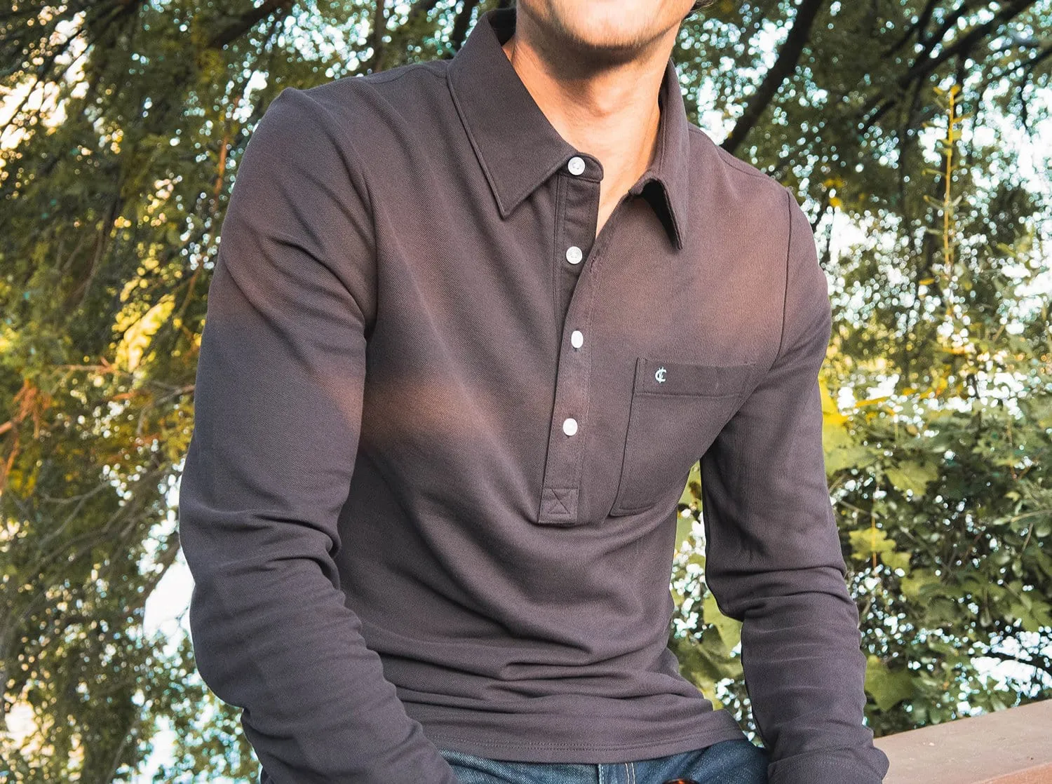 Slim Fit Long Sleeve Players Shirt - Knight Rider