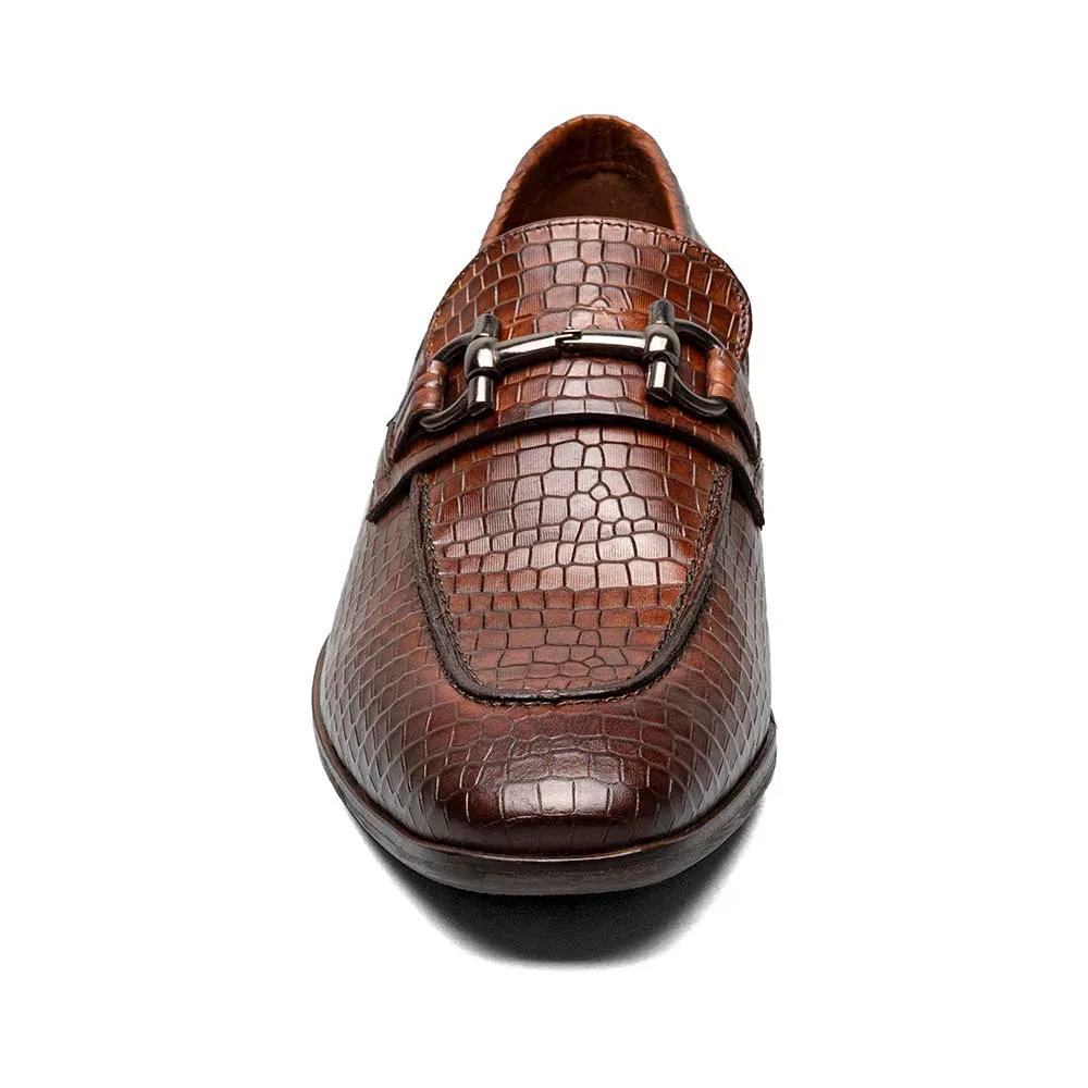 Stacy Adams Cognac FERONTE Moc Toe Bit Slip On