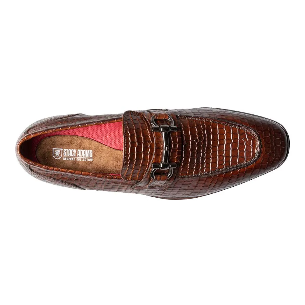 Stacy Adams Cognac FERONTE Moc Toe Bit Slip On