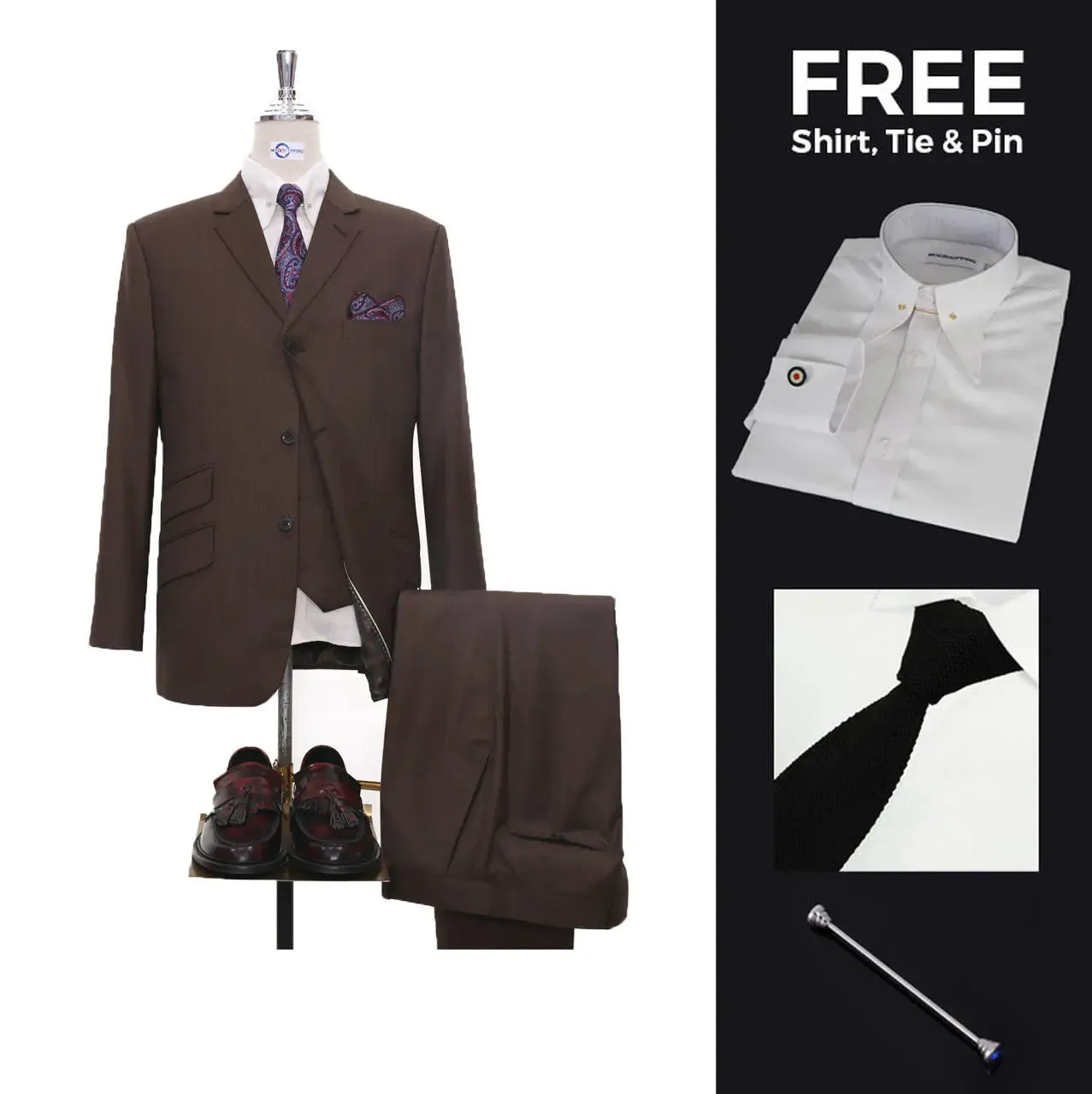 Suit deals | Buy 1 Brown Suit Get Free 3 Products