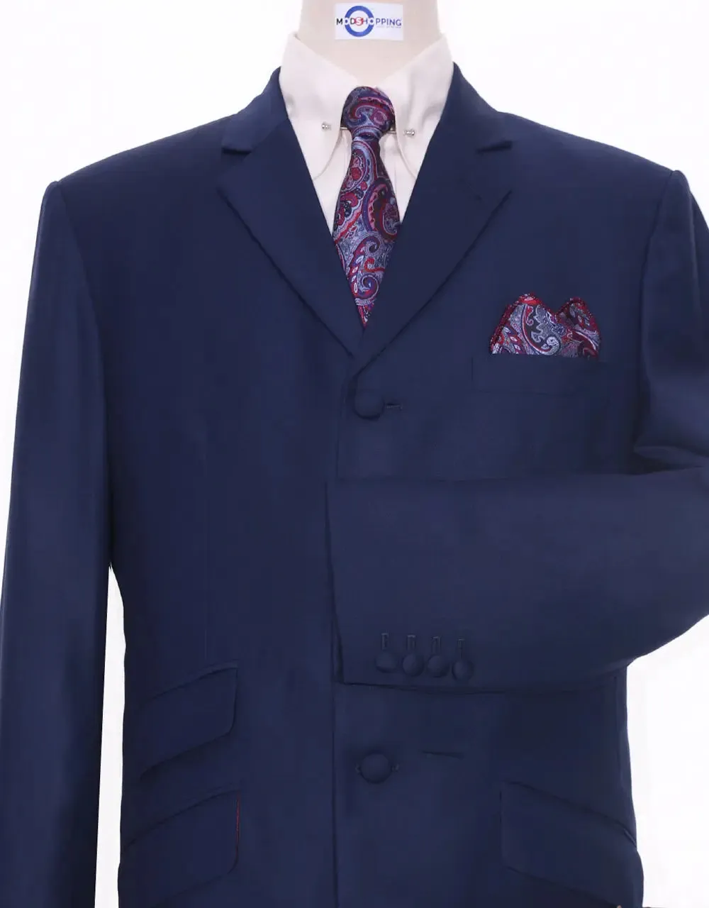 Suit Deals | Buy 1 Navy Blue Suit  Get Free 3 Products