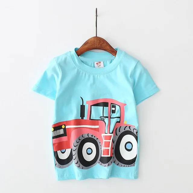 Summer Boys Short Sleeve Cotton T-Shirt Top