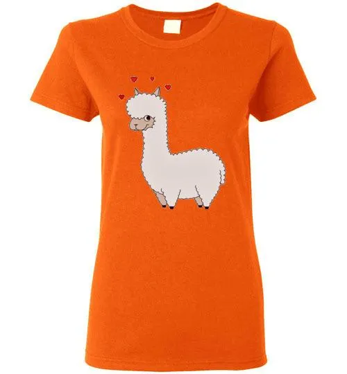 t-shirt: Alpaca Love Gildan Ladies Short-Sleeve