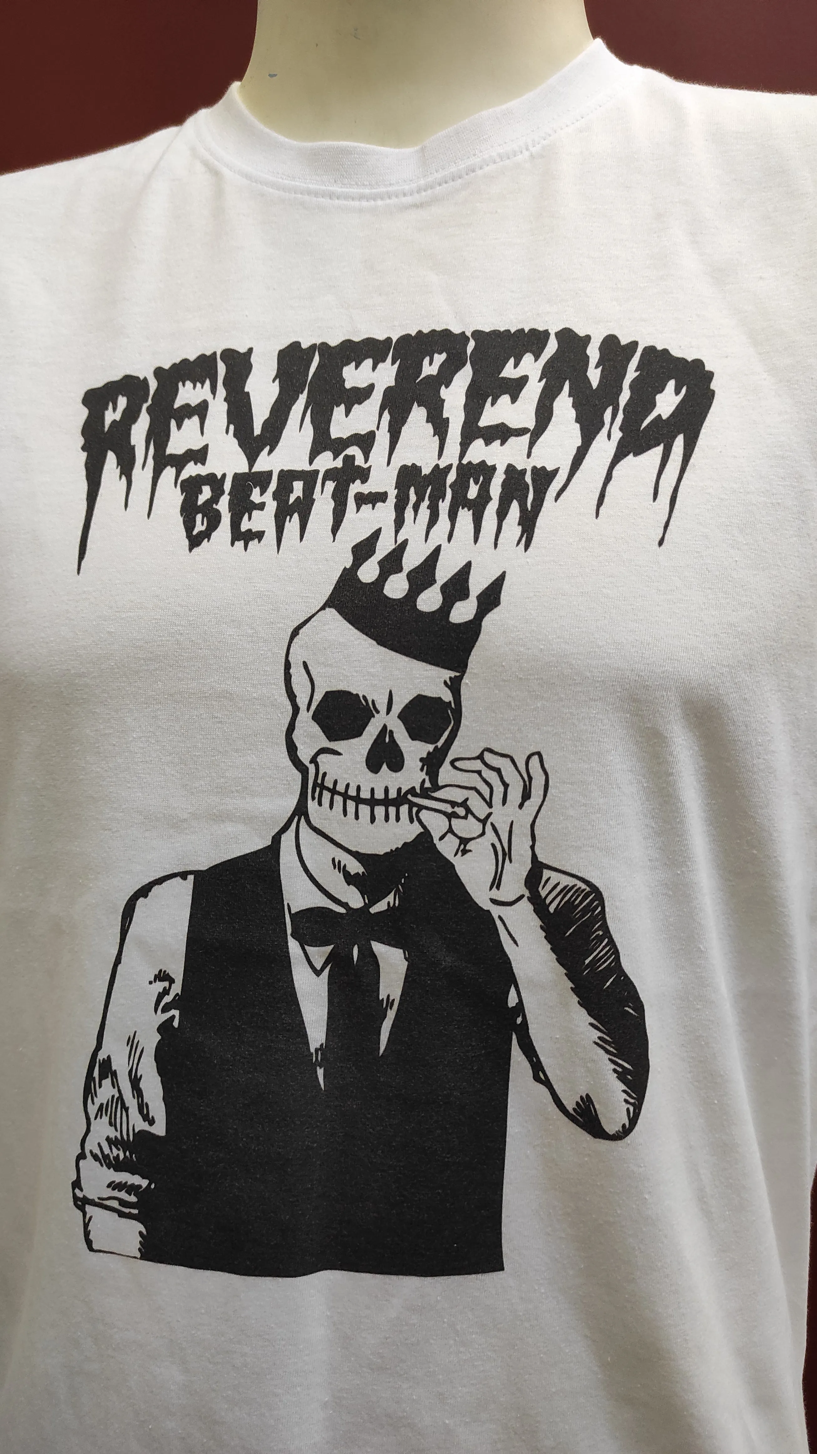 T-Shirt -  White - Reverend Beat-Man Voodoo King