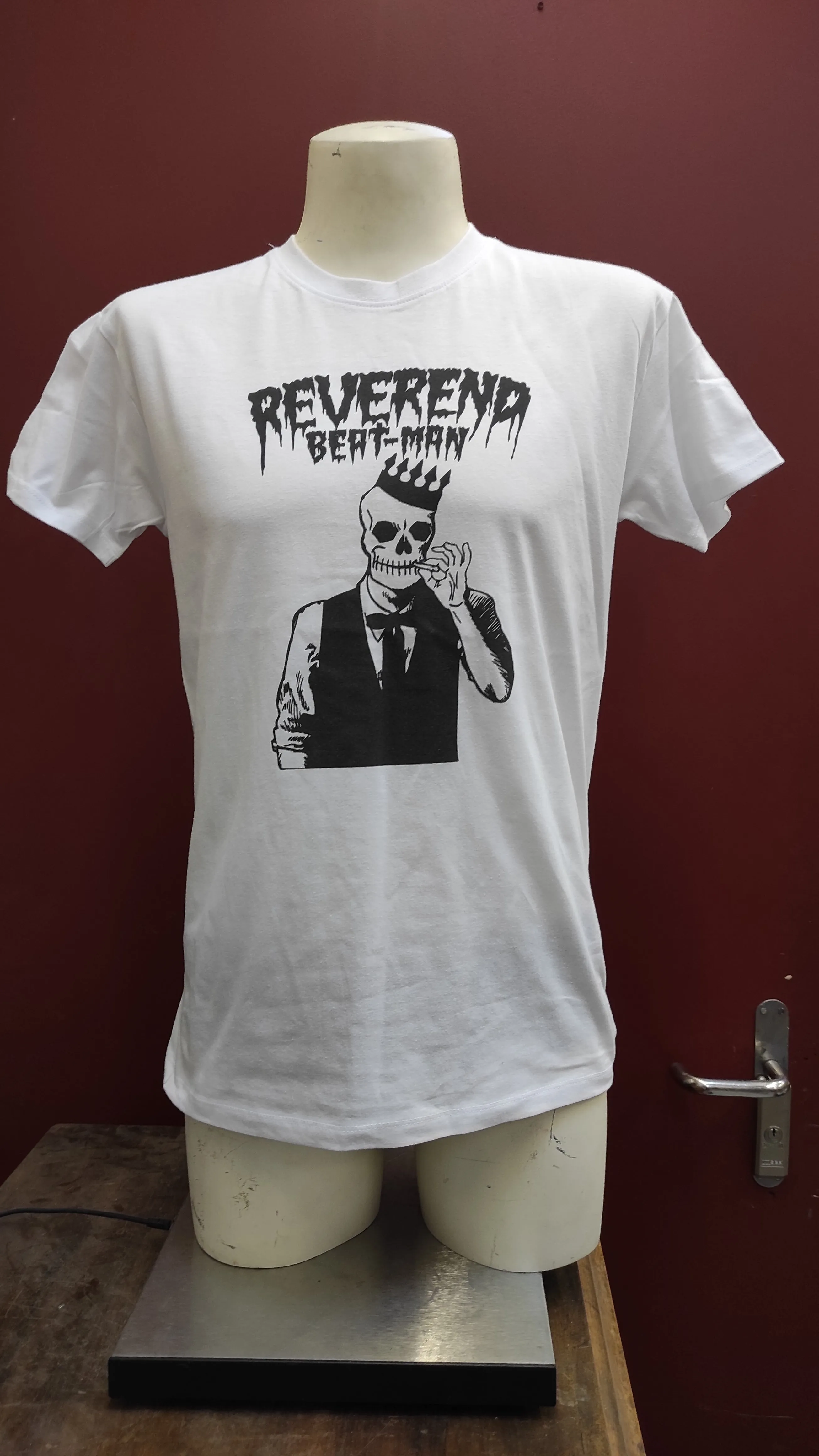 T-Shirt -  White - Reverend Beat-Man Voodoo King