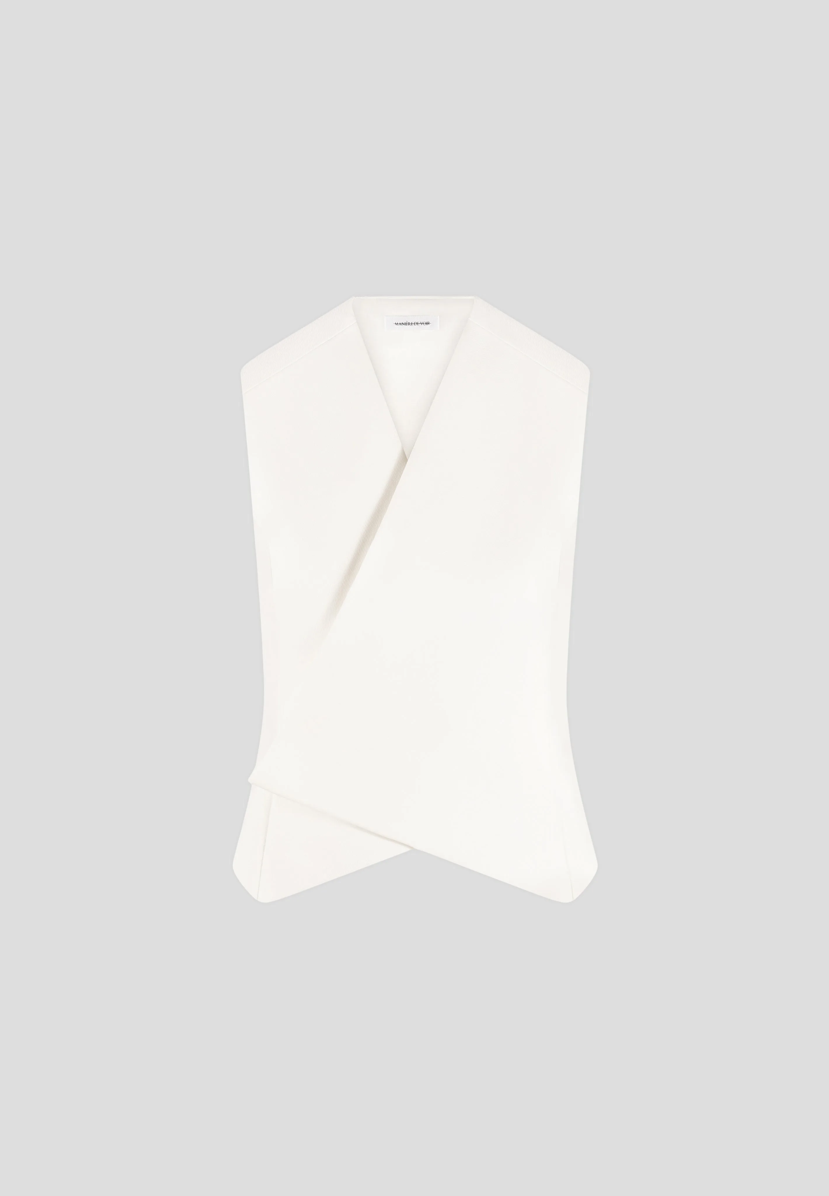 Tailored Wrap Waistcoat - Cream