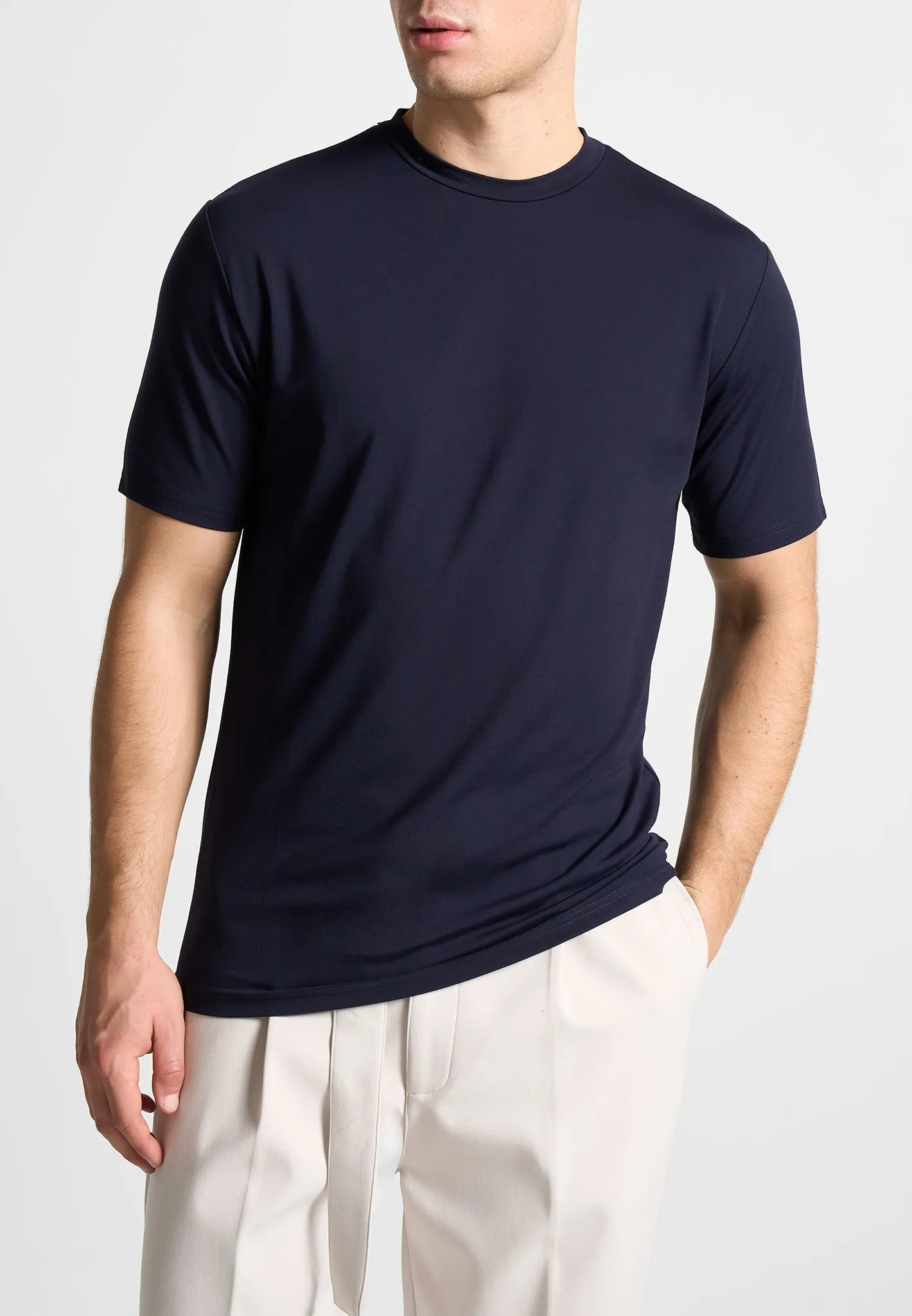 Éternel Fitted Luxe T-Shirt - Navy