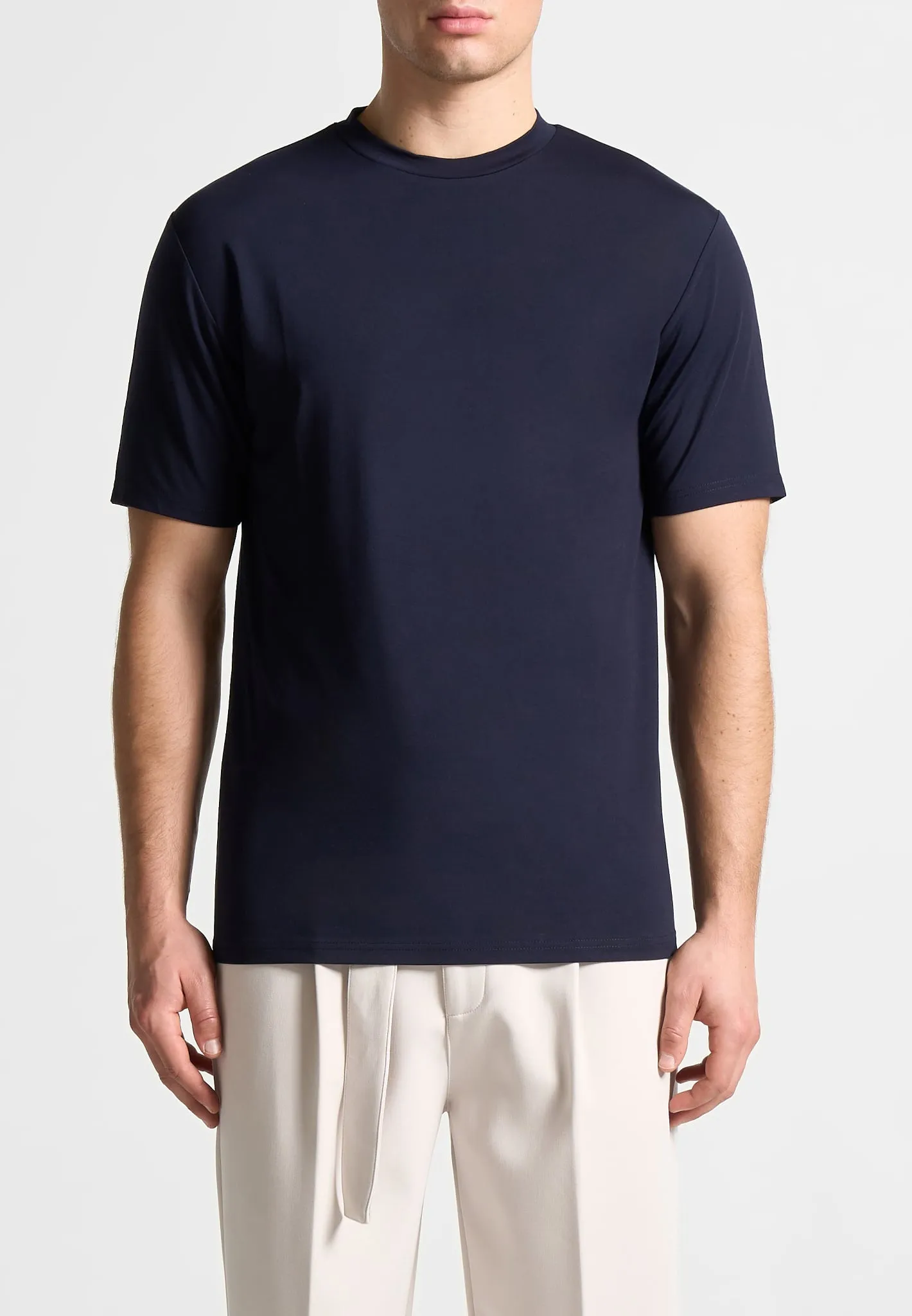 Éternel Fitted Luxe T-Shirt - Navy