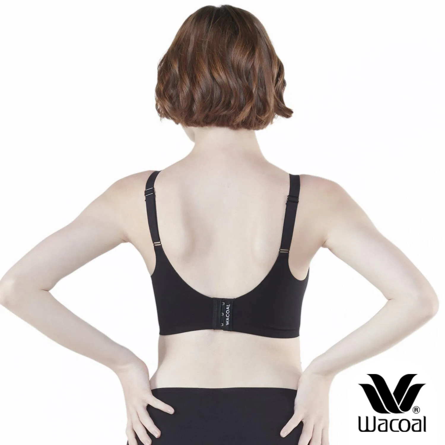 Wacoal Smart Size Go Girls Jelly Bra บราไร้โครงวาโก้ แพ็ค 2 ชิ้น รุ่น WB3Y28/WB3228 สีดำ (BL)