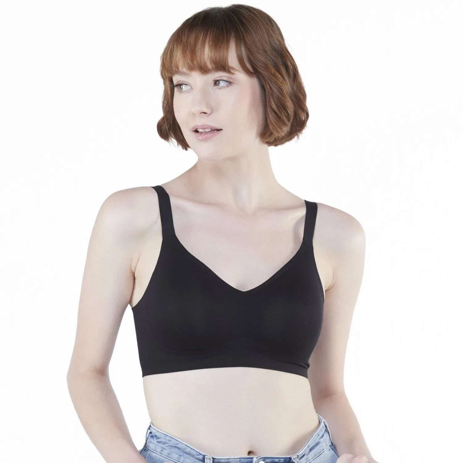 Wacoal Smart Size Go Girls Jelly Bra บราไร้โครงวาโก้ แพ็ค 2 ชิ้น รุ่น WB3Y28/WB3228 สีดำ (BL)