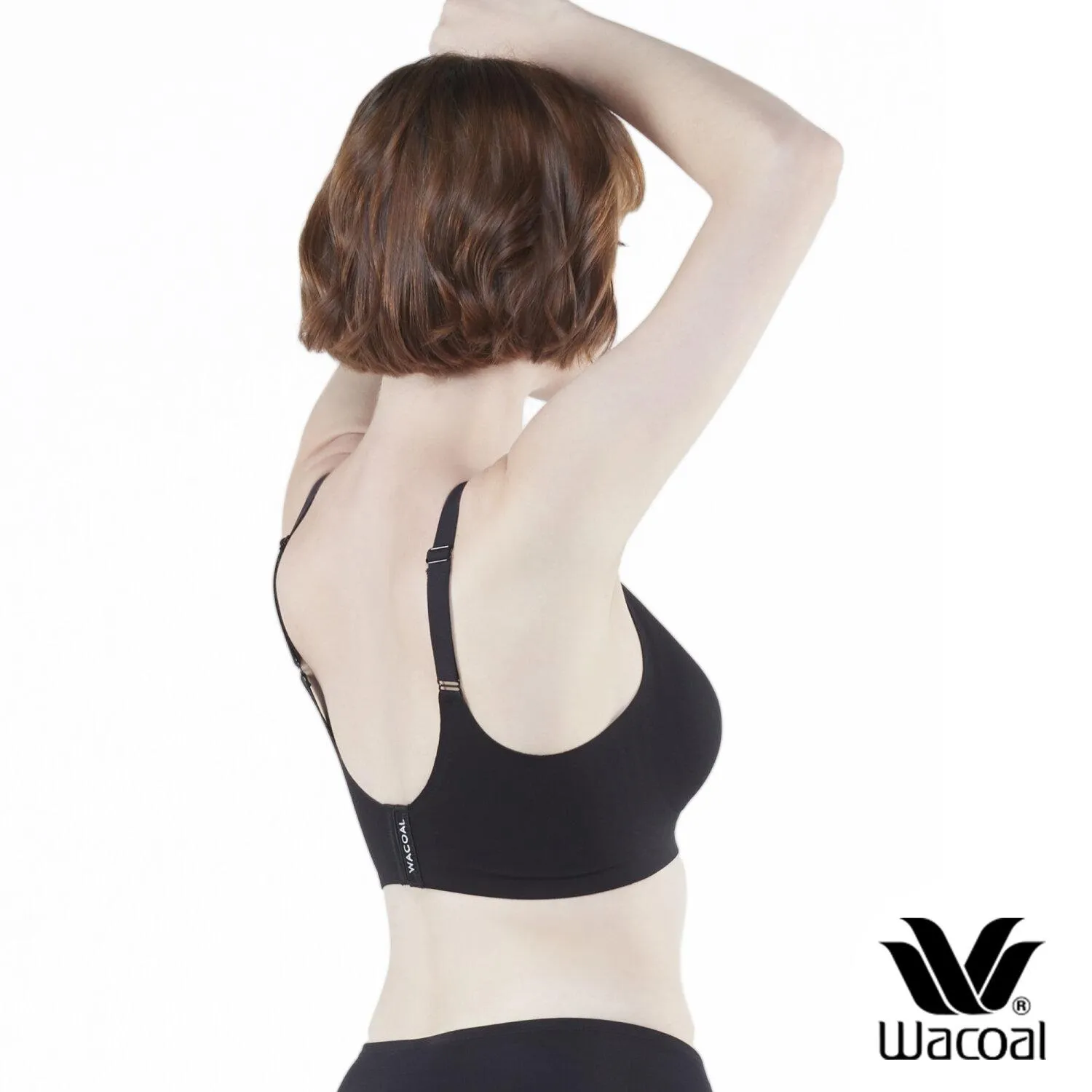 Wacoal Smart Size Go Girls Jelly Bra บราไร้โครงวาโก้ แพ็ค 2 ชิ้น รุ่น WB3Y28/WB3228 สีดำ (BL)