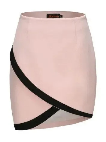 Women’s Brooke Single-Breasted Suit Jacket and Skirt Set in Pink and Black