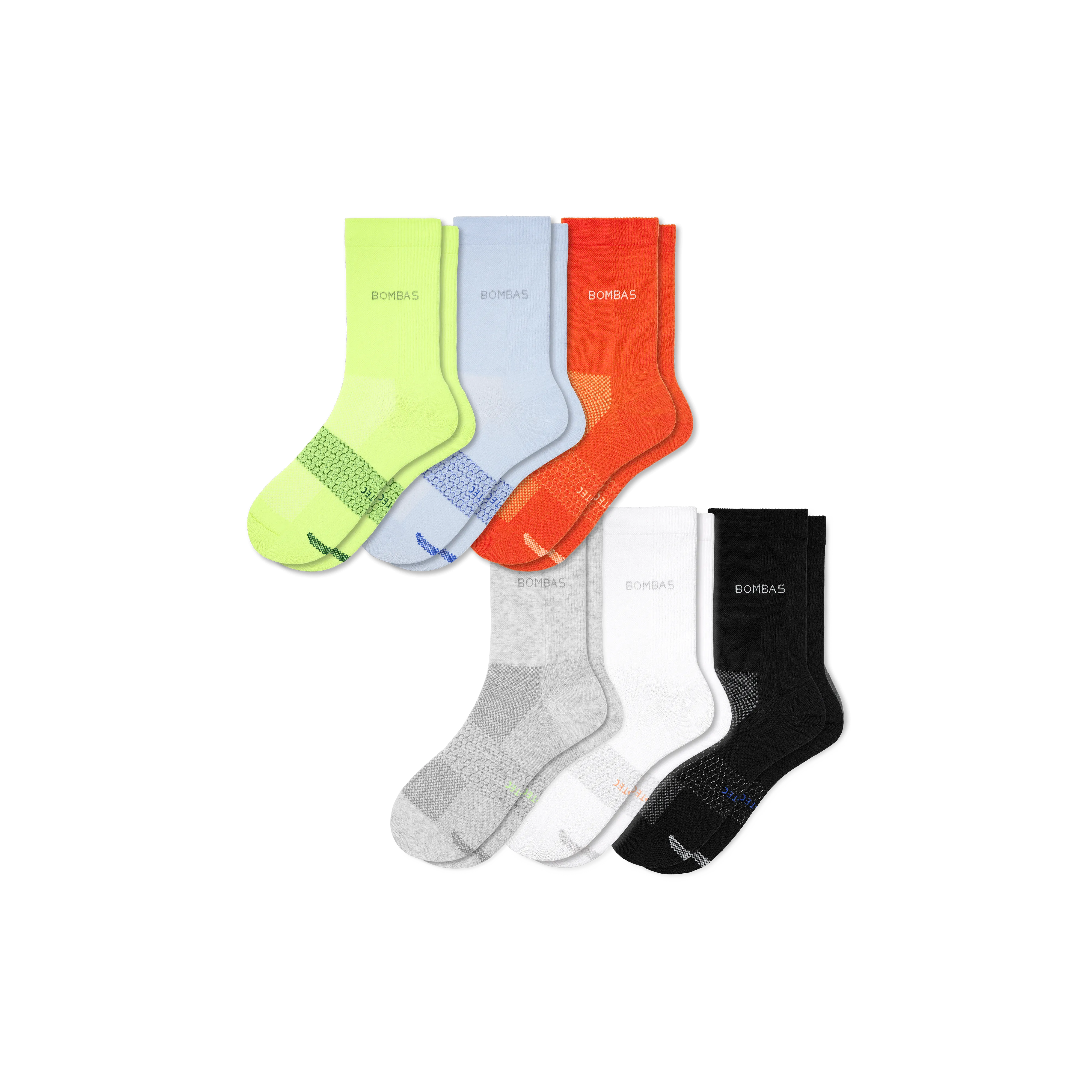 Women's Lightweight Athletic Half Calf Sock 6-Pack